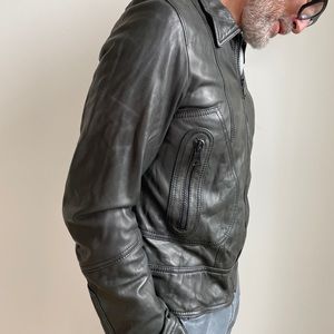 Dolce & Gabbana Men’s Black Leather Jacket NEW!!